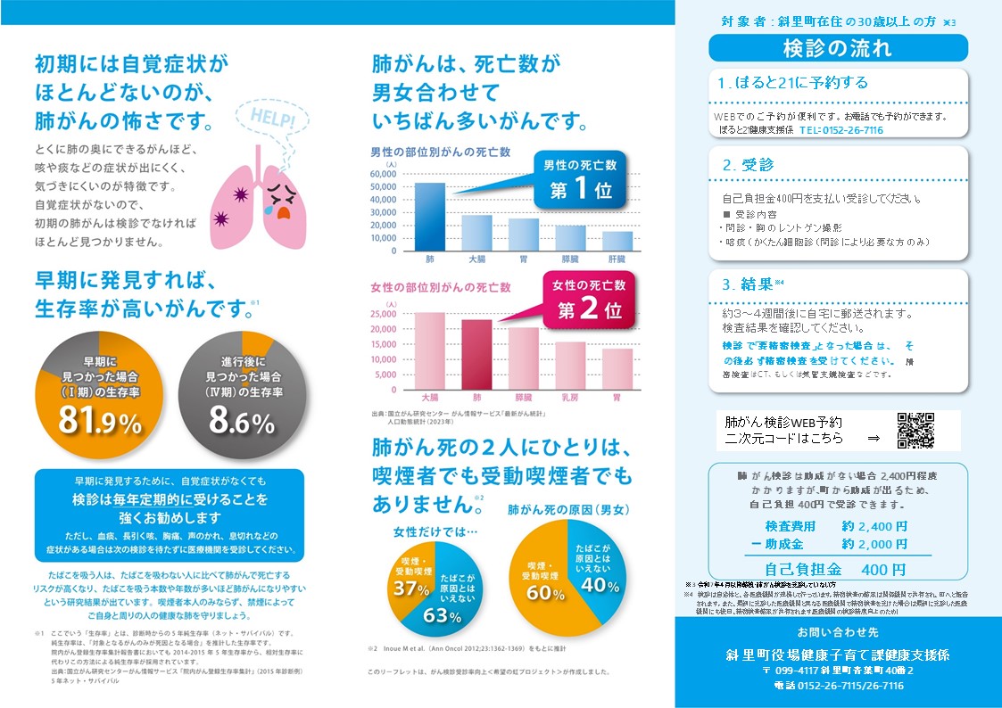 肺がん検診リーフレット2